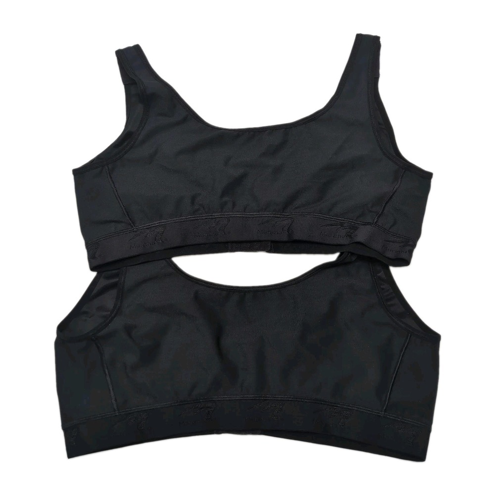 Marena Recovery Post Surgical Compression Bras Size 2XL 4648 Black Lot of 2 - Picture 2 of 5